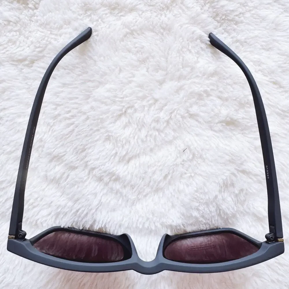 Ora Charcoal Angular Frame Sunglasses - Picture 6 of 11